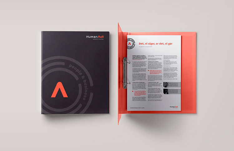 Eksempel på eksekveringen af HumanActs nye identitet - her anvendt på en mappe.